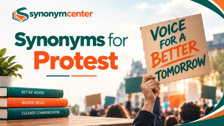 Synonyms for Protest